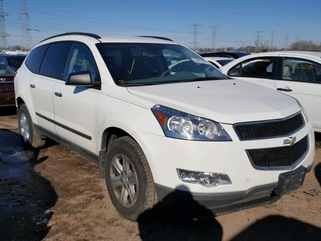 1GNKVFED8CJ278014 - 2012 CHEVROLET TRAVERSE L WHITE photo 1