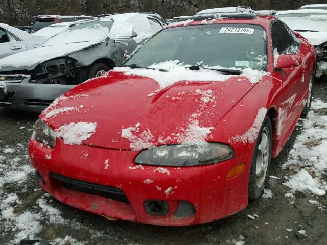 4A3AK44Y2XE019228 - 1999 MITSUBISHI ECLIPSE GS RED photo 2