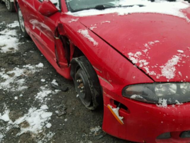 4A3AK44Y2XE019228 - 1999 MITSUBISHI ECLIPSE GS RED photo 9