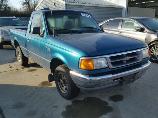 1FTCR10A1VUD25399 - 1997 FORD RANGER GREEN photo 1