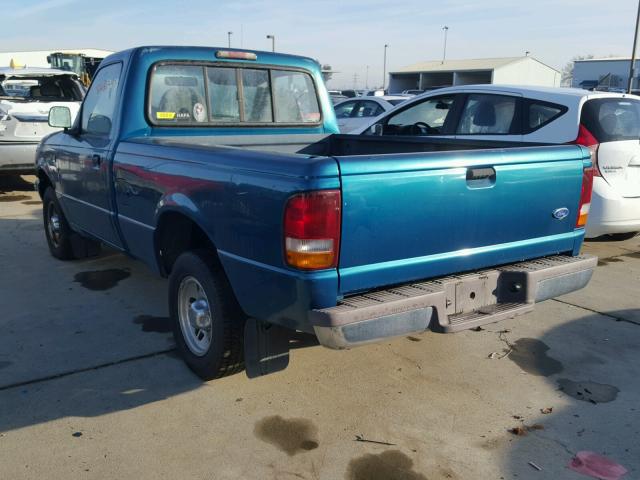 1FTCR10A1VUD25399 - 1997 FORD RANGER GREEN photo 3