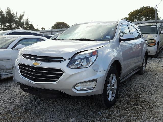 2GNALCEK1G6347336 - 2016 CHEVROLET EQUINOX LT SILVER photo 2