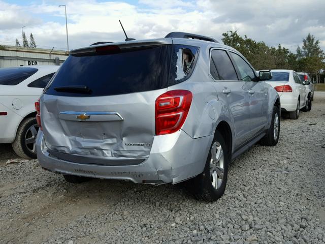 2GNALCEK1G6347336 - 2016 CHEVROLET EQUINOX LT SILVER photo 4