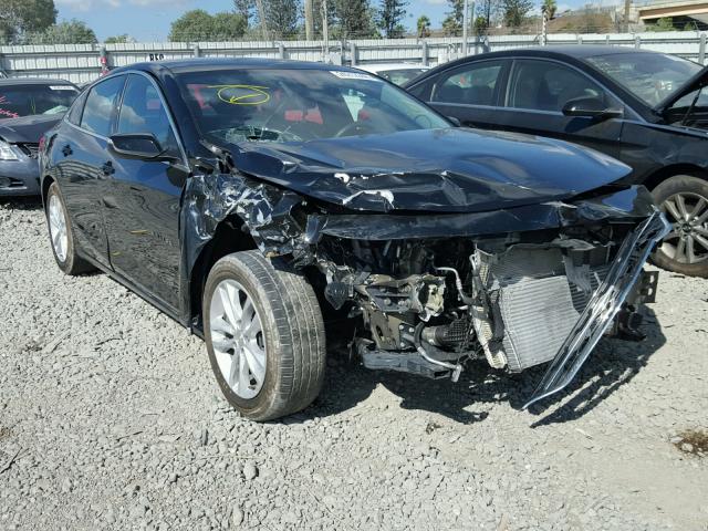 1G1ZE5ST2HF145779 - 2017 CHEVROLET MALIBU LT BLACK photo 1