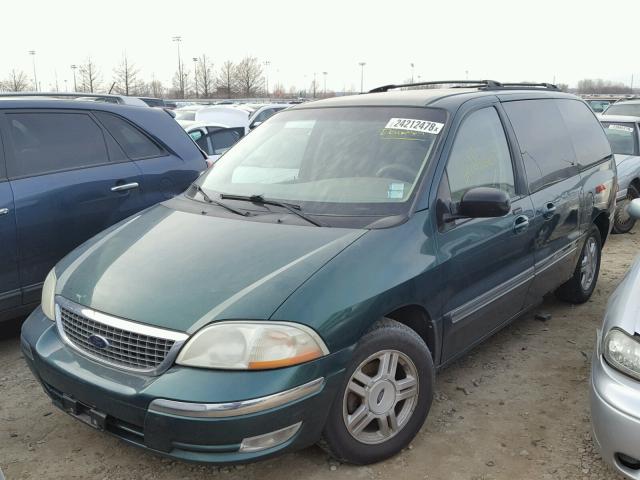 2FMZA524X2BA07925 - 2002 FORD WINDSTAR S GREEN photo 2