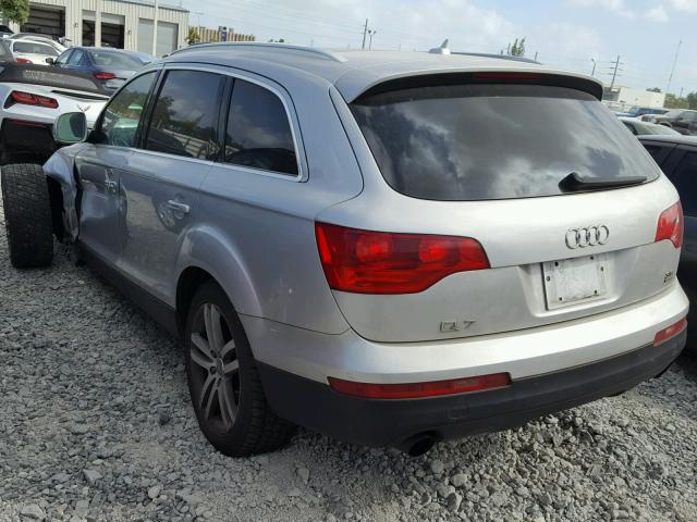 WA1BY74L98D046083 - 2008 AUDI Q7 3.6 QUA SILVER photo 3