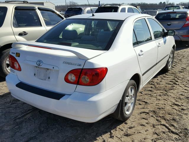 JTDBR32E470111038 - 2007 TOYOTA COROLLA CE WHITE photo 4