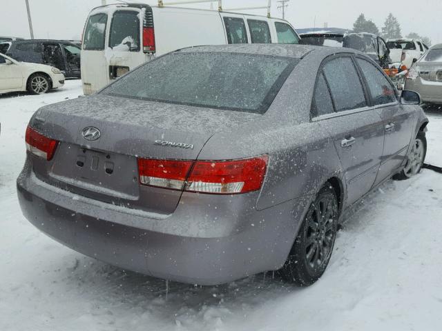 KMHEU46C86A114202 - 2006 HYUNDAI SONATA GLS GRAY photo 4