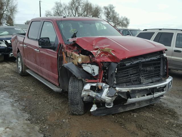 1FTEW1EF6GKD44941 - 2016 FORD F150 SUPER RED photo 1