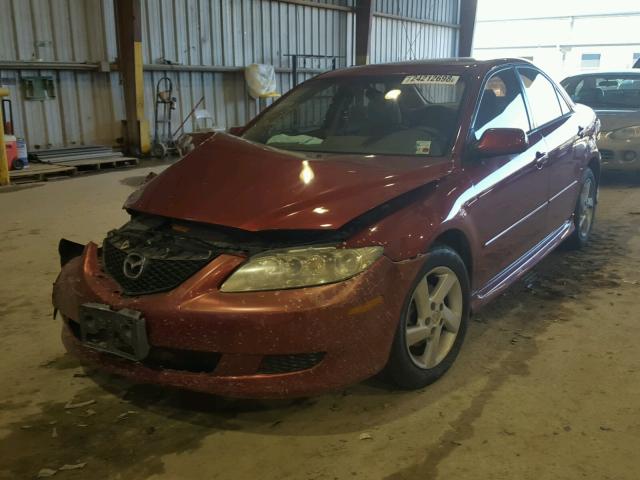 1YVFP80C535M33930 - 2003 MAZDA 6 I MAROON photo 2