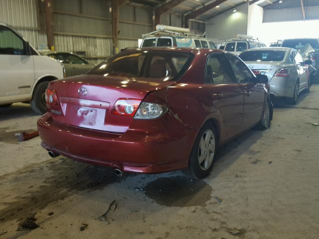 1YVFP80C535M33930 - 2003 MAZDA 6 I MAROON photo 4