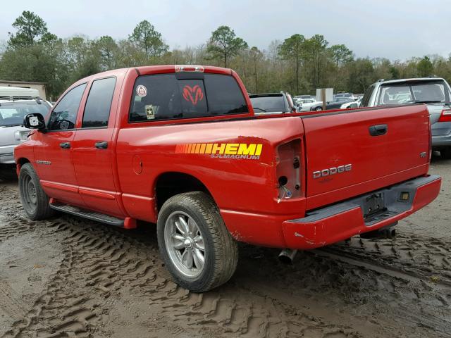 1D7HA18D14S556654 - 2004 DODGE RAM 1500 S RED photo 3