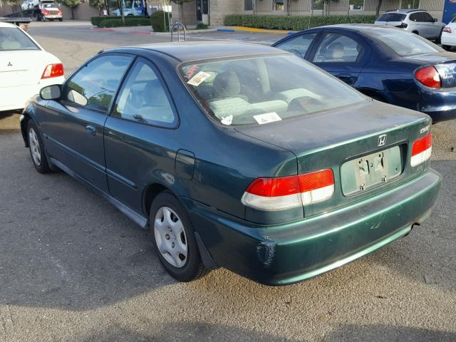 1HGEJ8145XL071465 - 1999 HONDA CIVIC EX 绿色 照片 3