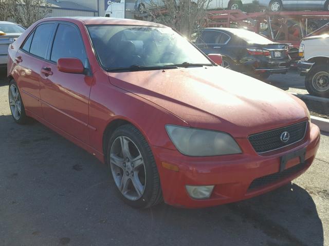 JTHBD192430071101 - 2003 LEXUS IS 300 RED photo 1