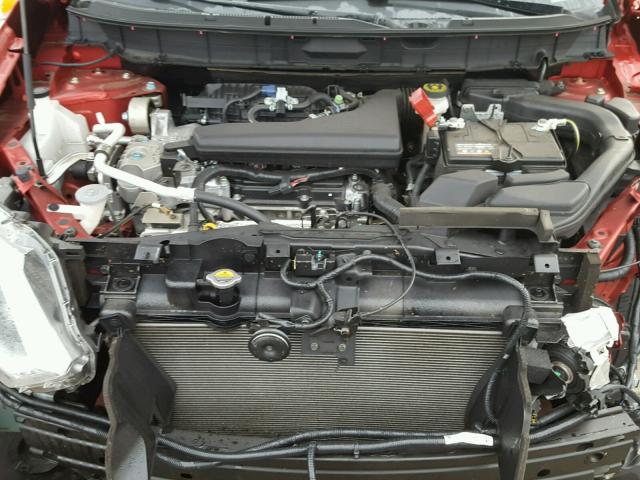 KNMAT2MT9FP503442 - 2015 NISSAN ROGUE S RED photo 7