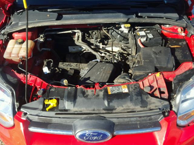 1FADP3F26EL317946 - 2014 FORD FOCUS SE RED photo 7