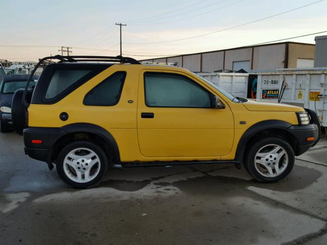 SALNY12273A239796 - 2003 LAND ROVER FREELANDER YELLOW photo 9