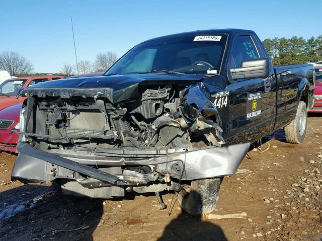 1FTMF1CMXEKD26971 - 2014 FORD F150 BLACK photo 2