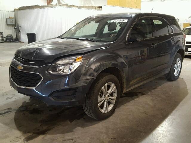 2GNALBEKXH1527262 - 2017 CHEVROLET EQUINOX LS GRAY photo 2