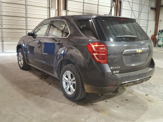 2GNALBEKXH1527262 - 2017 CHEVROLET EQUINOX LS GRAY photo 3