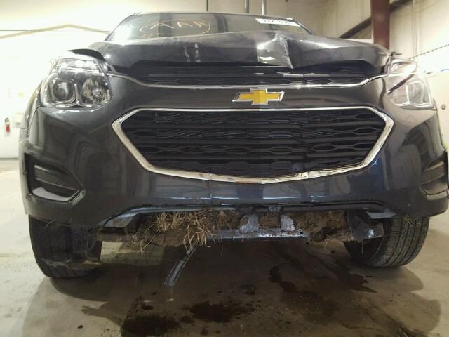 2GNALBEKXH1527262 - 2017 CHEVROLET EQUINOX LS GRAY photo 9