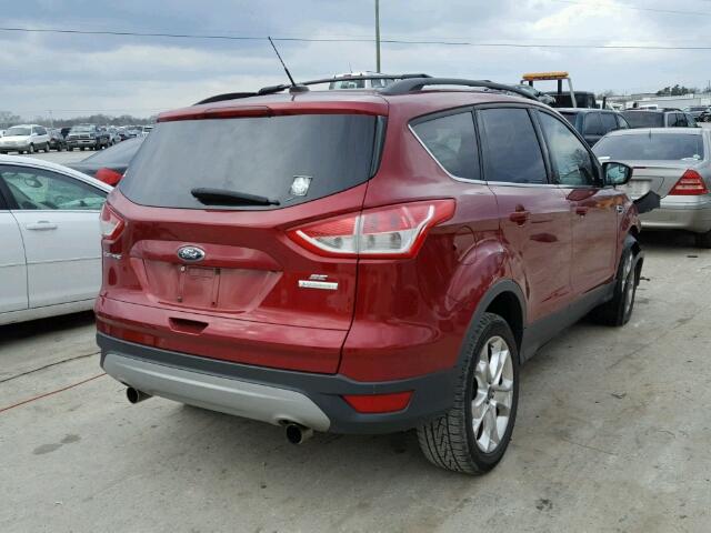 1FMCU0GX0DUA33420 - 2013 FORD ESCAPE SE RED photo 4