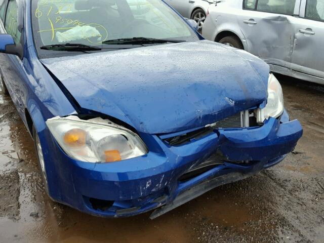 1G1AL12F357557477 - 2005 CHEVROLET COBALT LS BLUE photo 9