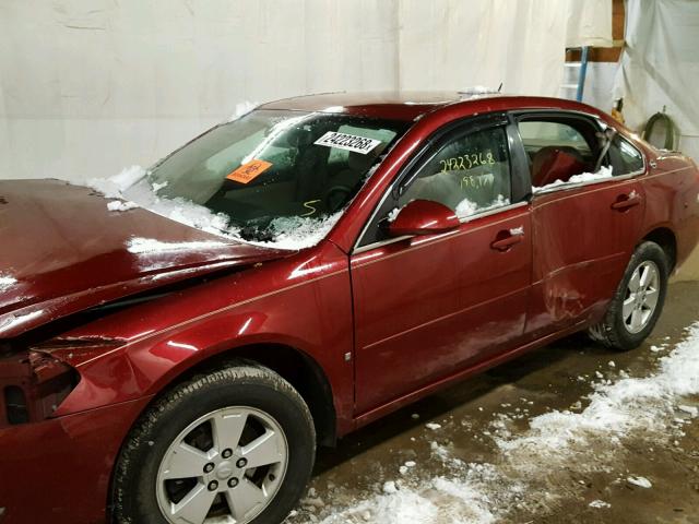 2G1WT58K679312630 - 2007 CHEVROLET IMPALA LT RED photo 10