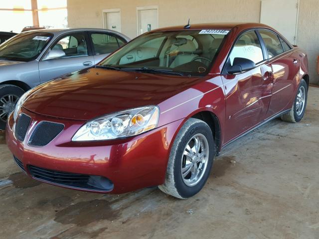 1G2ZF57B584111968 - 2008 PONTIAC G6 VALUE L RED photo 2