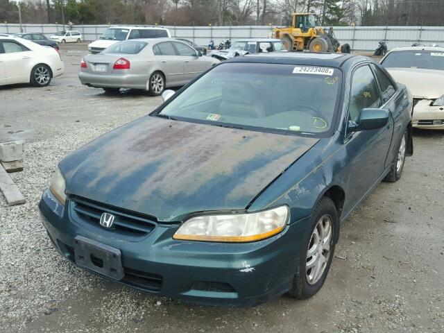 1HGCG22552A015279 - 2002 HONDA ACCORD EX GREEN photo 2