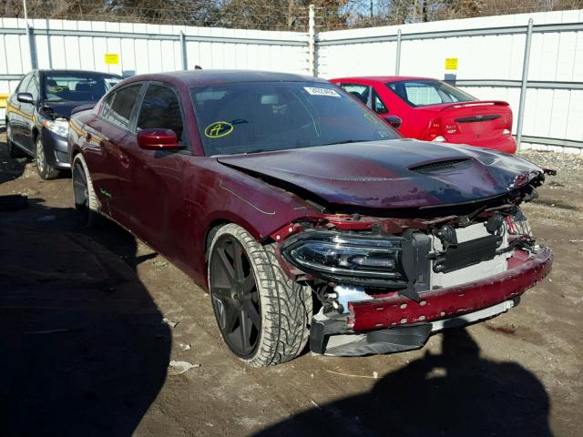 2C3CDXL95HH565912 - 2017 DODGE CHARGER SR MAROON photo 1