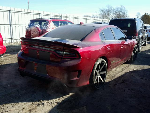 2C3CDXL95HH565912 - 2017 DODGE CHARGER SR MAROON photo 4