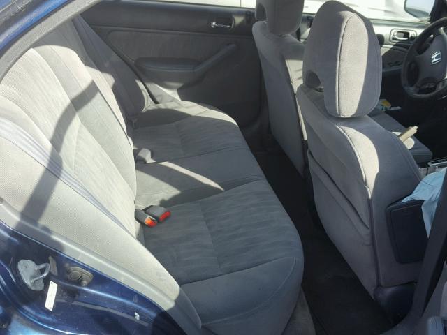 2HGES26855H539906 - 2005 HONDA CIVIC EX ლურჯი ფოტო 6