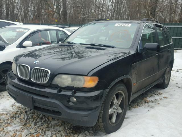 5UXFB33563LH40251 - 2003 BMW X5 4.4I BLACK photo 2