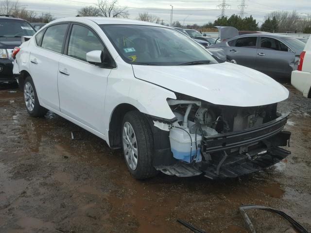 3N1AB7AP0GY237304 - 2016 NISSAN SENTRA S WHITE photo 1