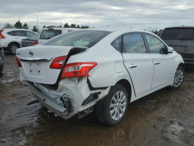 3N1AB7AP0GY237304 - 2016 NISSAN SENTRA S WHITE photo 4