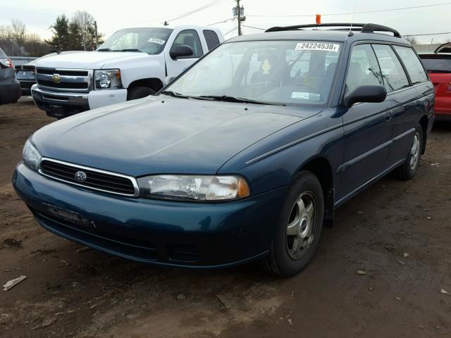 4S3BK4354T7311430 - 1996 SUBARU LEGACY L GREEN photo 2