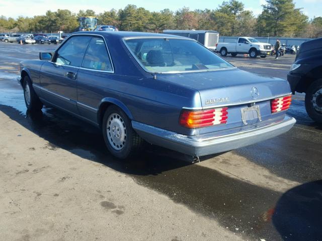 WDBCA45D4JA400330 - 1988 MERCEDES-BENZ 560 SEC BLUE photo 3