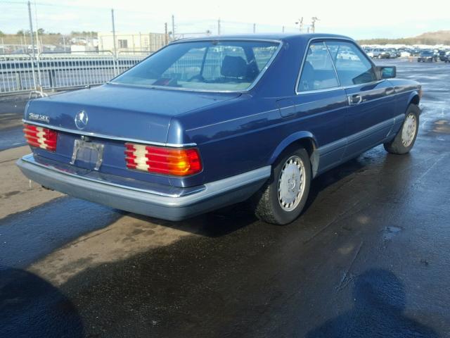 WDBCA45D4JA400330 - 1988 MERCEDES-BENZ 560 SEC BLUE photo 4