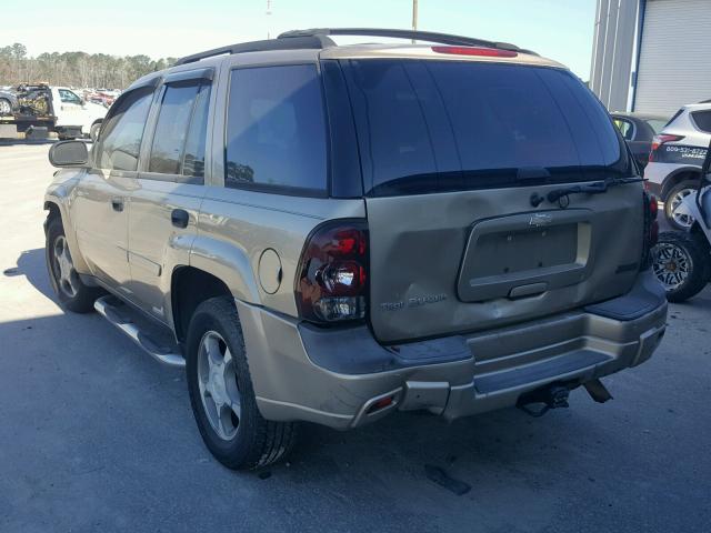 1GNDS13S262348661 - 2006 CHEVROLET TRAILBLAZE GOLD photo 3