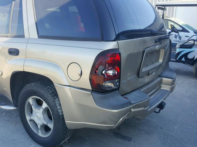 1GNDS13S262348661 - 2006 CHEVROLET TRAILBLAZE GOLD photo 9