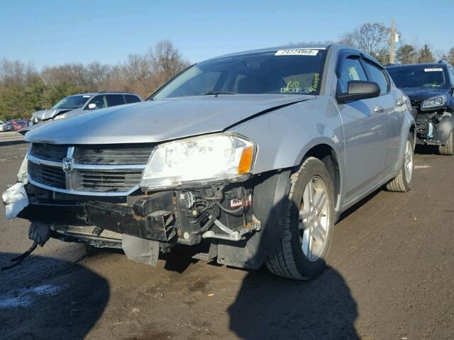 1B3LC56J38N217303 - 2008 DODGE AVENGER SX SILVER photo 2