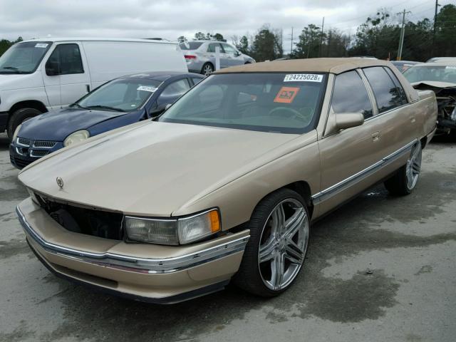 1G6KD52B2SU222577 - 1995 CADILLAC DEVILLE GOLD photo 2