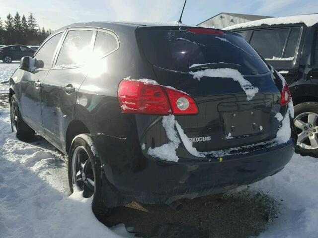 JN8AS58T58W019103 - 2008 NISSAN ROGUE S BLACK photo 3