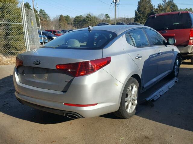 5XXGM4A75DG184149 - 2013 KIA OPTIMA LX SILVER photo 4