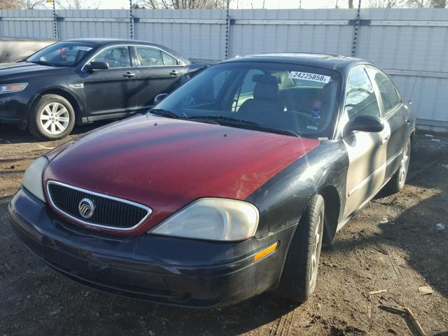 1MEFM53U3YG620398 - 2000 MERCURY SABLE LS BLACK photo 2