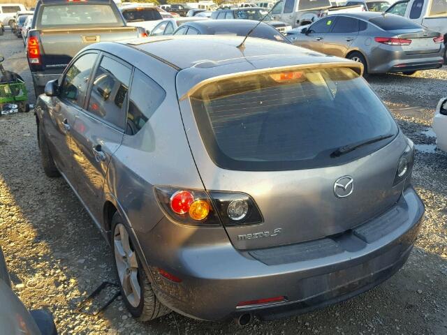 JM1BK143661483929 - 2006 MAZDA 3 HATCHBAC CHARCOAL photo 3