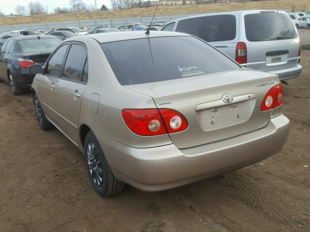 2T1BR32E67C832001 - 2007 TOYOTA COROLLA CE TAN photo 3