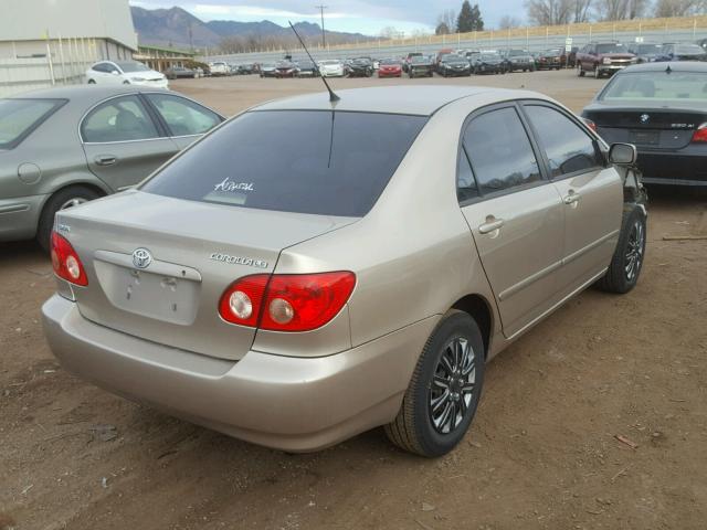 2T1BR32E67C832001 - 2007 TOYOTA COROLLA CE TAN photo 4