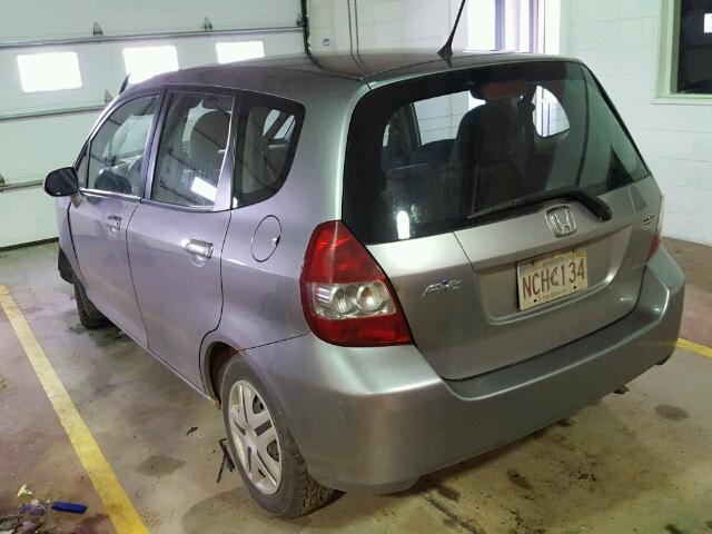 JHMGD38488S812690 - 2008 HONDA FIT GRAY photo 3